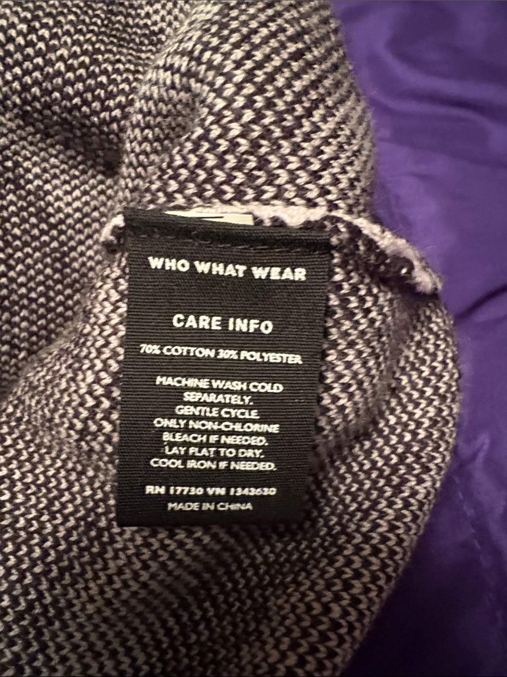 Nwt Black And Light Pink Zebra Print Women’s Sweater By Who What Wear — image 7 of 8